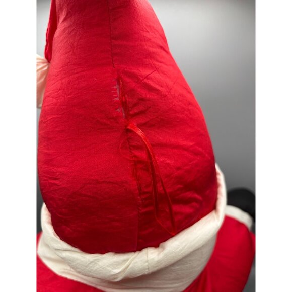 Vtg International Silver Co Nylon Parachute Santa Plush Decor Christmas - Picture 5 of 10